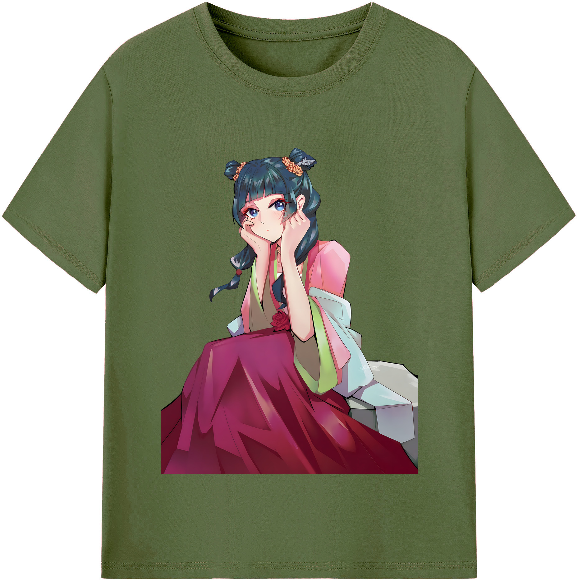 （画像用） 薬屋のひとりごと The Apothecary Diaries 綿100％半袖Tシャツ（フロントプリント）